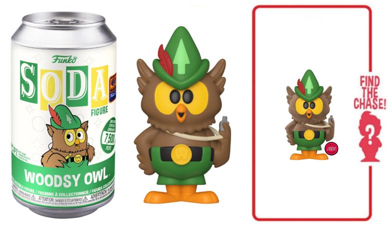 Figurine Funko Soda Icônes de Pub Woodsy Owl (Canette Verte)