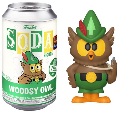Figurine Funko Soda Icônes de Pub Woodsy Owl (Canette Verte)