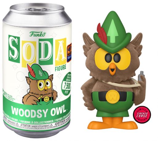 Figurine Funko Soda Icônes de Pub Woodsy Owl (Canette Verte) [Chase]