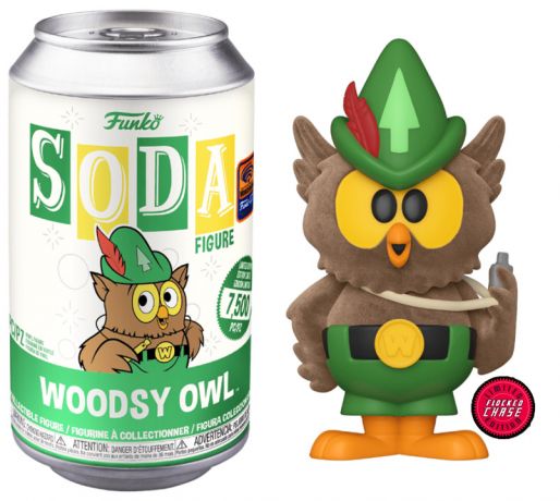Figurine Funko Soda Icônes de Pub Woodsy Owl (Canette Verte) [Chase]