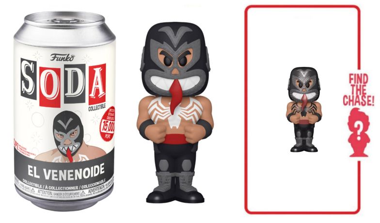 Figurine Funko Soda Marvel Lucha Libre El Venenoide (Canette Noire)