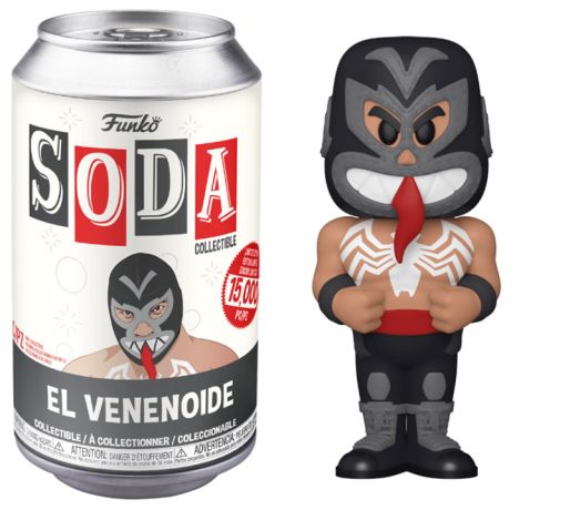 Figurine Funko Soda Marvel Lucha Libre El Venenoide (Canette Noire)