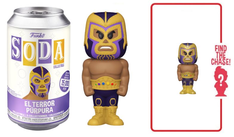 Figurine Funko Soda Marvel Lucha Libre El Terror Purpura (Canette Violette)