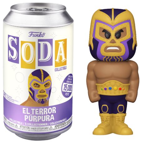 Figurine Funko Soda Marvel Lucha Libre El Terror Purpura (Canette Violette)