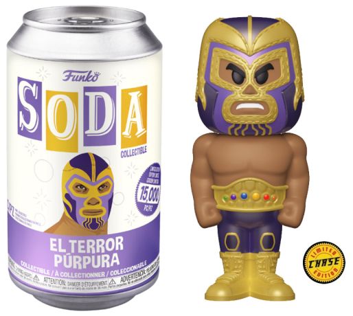 Figurine Funko Soda Marvel Lucha Libre El Terror Purpura (Canette Violette) [Chase]