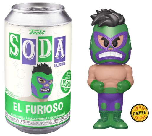 Figurine Funko Soda Marvel Lucha Libre El Furioso (Canette Verte) [Chase]