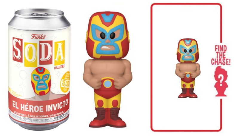 Figurine Funko Soda Marvel Lucha Libre El Heroe Invicto (Canette Rouge)