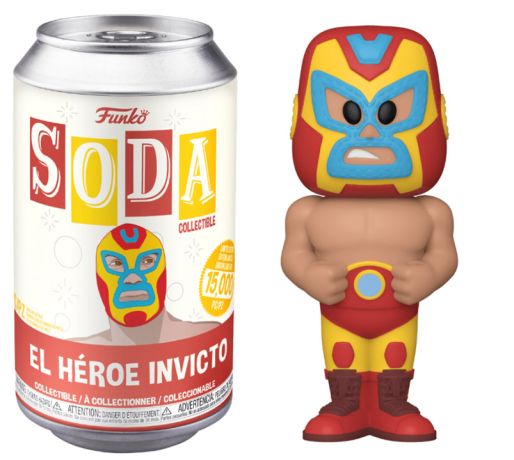Figurine Funko Soda Marvel Lucha Libre El Heroe Invicto (Canette Rouge)