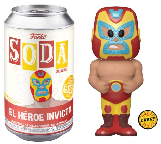Figurine Funko Soda Marvel Lucha Libre El Heroe Invicto (Canette Rouge) [Chase]