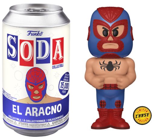 Figurine Funko Soda Marvel Lucha Libre El Aracno (Canette Bleue) [Chase]