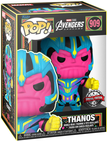 Figurine Funko Pop Avengers : Endgame [Marvel] #909 Thanos - Black Light