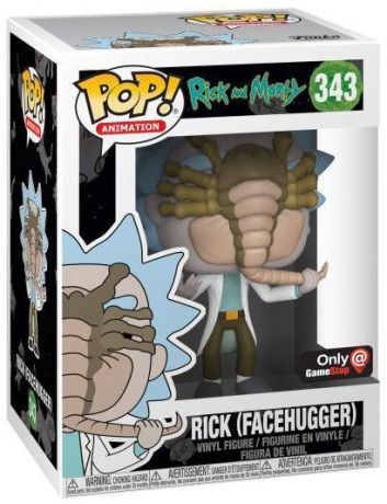 Figurine Funko Pop Rick et Morty #343 Rick - Facehugger