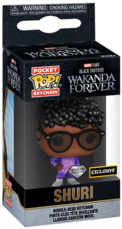 Figurine Funko Pop Black Panther : Wakanda Forever [Marvel] Shuri Diamant - Porte-clés