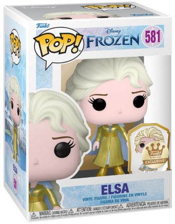 Figurine Funko Pop La Reine des Neiges [Disney] #581 Elsa - Métallique sticker doré