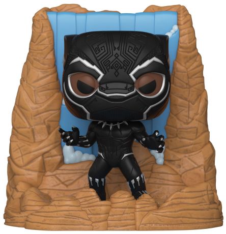 Figurine Funko Pop Marvel Comics #1114 Black Panther avec cascade