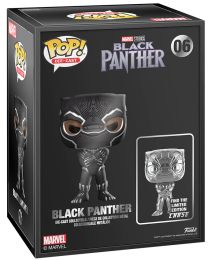 Funko Pop! Marvel – Black Panther Black Light Édition Limitée – Figurine Collector N°891 – Effet UV Fluorescent