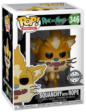 Figurine Funko Pop Rick et Morty #346 Squanchy avec corde