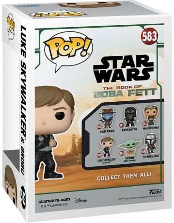 Figurine Funko Pop Star Wars : Le Livre de Boba Fett #583 Luke Skywalker & Grogu