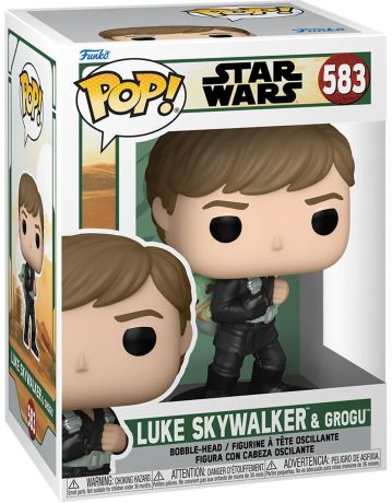 Figurine Funko Pop Star Wars : Le Livre de Boba Fett #583 Luke Skywalker & Grogu