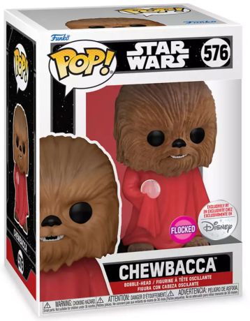 Figurine Funko Pop Star Wars 4 : Un nouvel espoir #576 Chewbacca Journée de la vie - Flocked