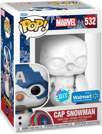 Figurine Funko Pop Marvel Comics #532 Captain America Bonhomme de neige - DIY