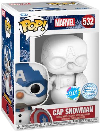 Figurine Funko Pop Marvel Comics #532 Captain America Bonhomme de neige - DIY