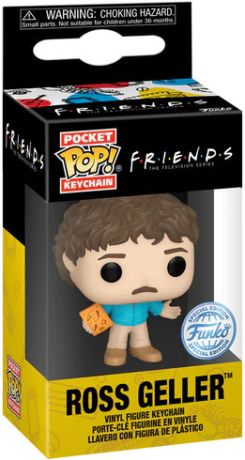 Figurine Funko Pop Friends Ross Geller - Années 80 - Porte-clés