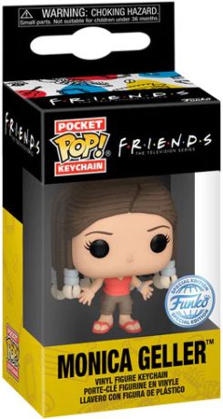 Figurine Funko Pop Friends Monica Geller avec tresses - Porte-clés