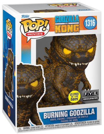 Figurine Funko Pop Godzilla vs Kong #1316 Godzilla Brûlé