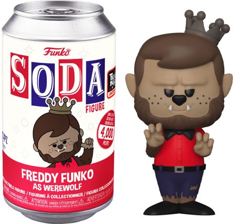 Figurine Funko Soda Freddy Funko Freddy Funko en loup-garou (Canette Rouge)