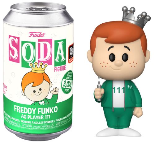 Figurine Funko Soda Freddy Funko Freddy Funko en joueur 111 (Canette Verte)