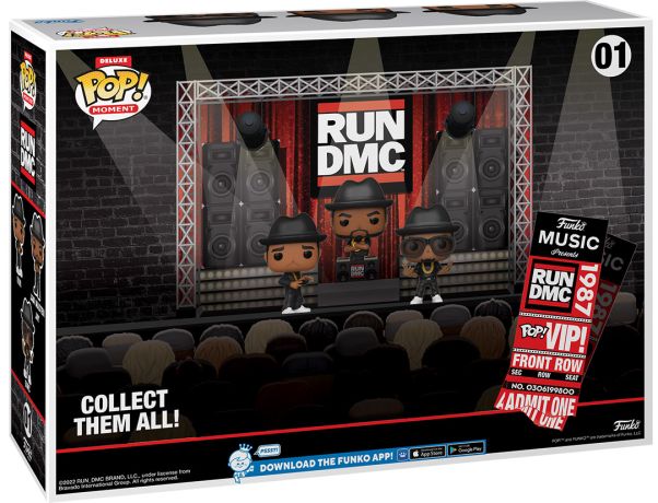 Figurine Funko Pop Run-DMC #01 RUN DMC en concert