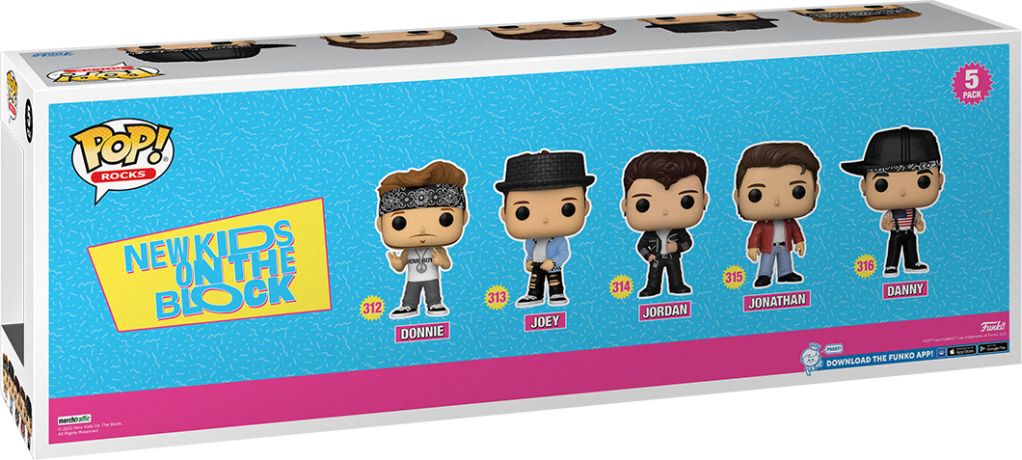 Figurine Funko Pop New Kids on the Block (NKOTB) Dannie / Joey / Jordan / Jonathan / Danny - Pack