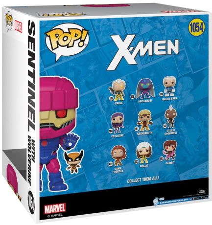 Figurine Funko Pop X-Men [Marvel] #1054 Sentinel avec Wolverine - 25 cm