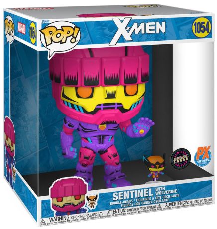 Figurine Funko Pop X-Men [Marvel] #1054 Sentinel avec Wolverine - 25 cm [Chase]