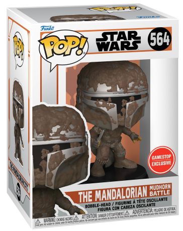 Figurine Funko Pop Star Wars : Le Mandalorien #564 The Mandalorian Mudhorn Battle