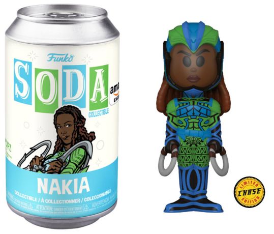 Figurine Funko Soda Black Panther : Wakanda Forever [Marvel] Nakia (Canette Bleue) [Chase]