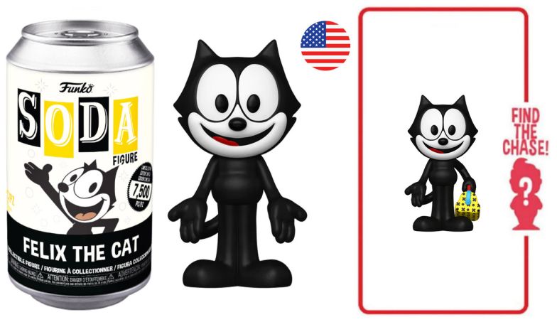 Figurine Funko Soda Felix le Chat Felix le chat (Canette Noire)