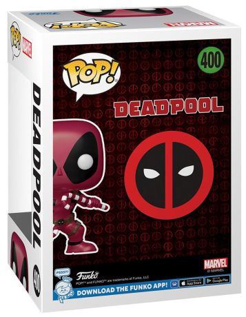 Figurine Funko Pop Deadpool [Marvel] #400 Deadpool (Métallique) - T-Shirt