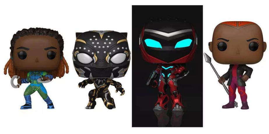 Figurine Funko Pop Black Panther : Wakanda Forever [Marvel] Najia / Black Panther / Ironheart MK2 / Okoye - Pack