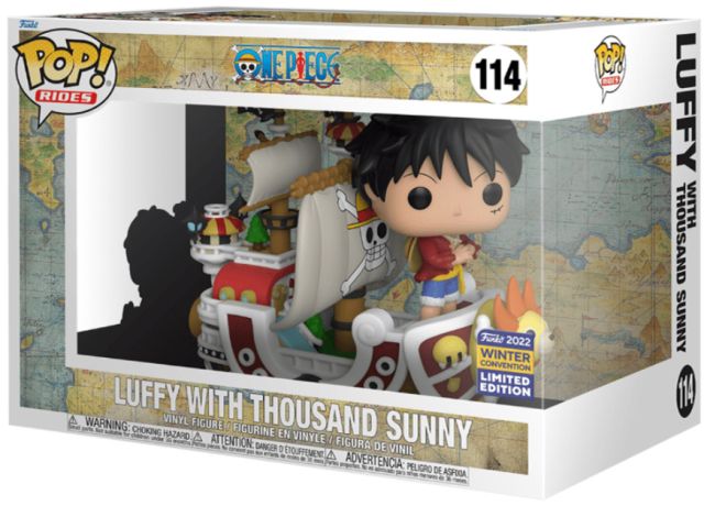 Figurine Funko Pop One Piece #114 Luffy avec Thousand Sunny