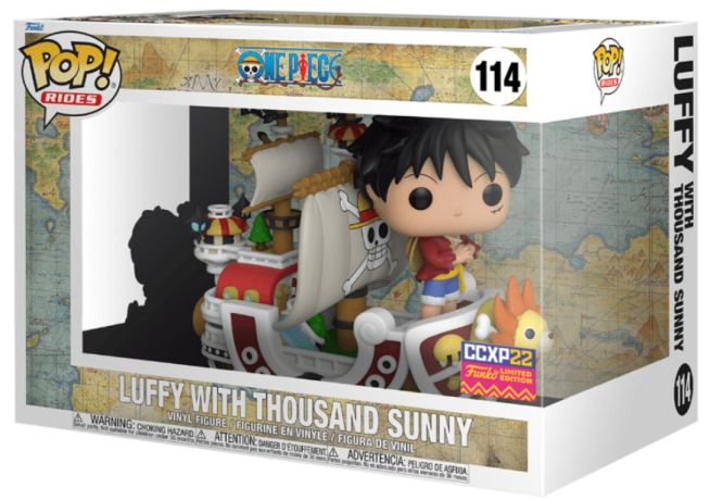 Figurine Funko Pop One Piece #114 Luffy avec Thousand Sunny