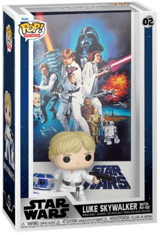 Figurine Funko Pop Star Wars 4 : Un nouvel espoir #02 Luke Skywalker avec R2-D2 - Movie Poster