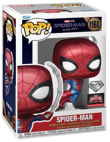 Figurine Funko Pop Spider-Man: No Way Home #1160 Spider-Man (Diamant) - T-Shirt