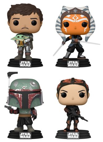 Figurine Funko Pop Star Wars : Le Mandalorien Le Mandalorien avec Grogu / Ahsoka / Boba Fett / Fennec Shand - Pack