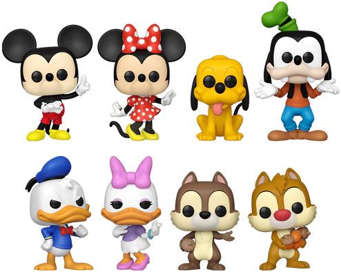Figurine Funko Pop Mickey Mouse [Disney] Mickey / Minnie / Pluto / Dingo / Donald / Daisy / Tic / Tac - Pack