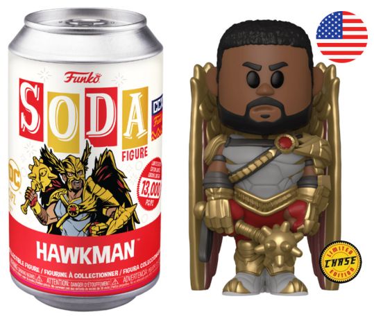 Figurine Funko Soda DC Comics Hawkman (Canette Rouge) [Chase]