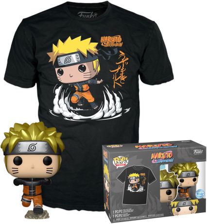 Figurine Funko Pop Naruto #727 Naruto Uzumaki (Métallique) - T-Shirt