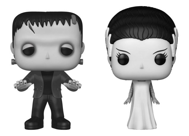 Figurine Funko Pop Universal Monsters Frankenstein et La Fiancée - Pack