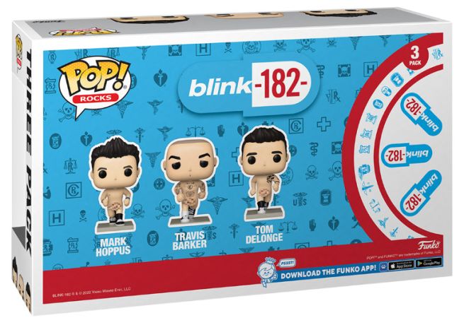 Figurine Funko Pop Blink-182 Mark Hoppus / Travis Barker / Tom Delonge - Blink 182